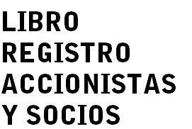 LIBRO ACCIONISTAS
